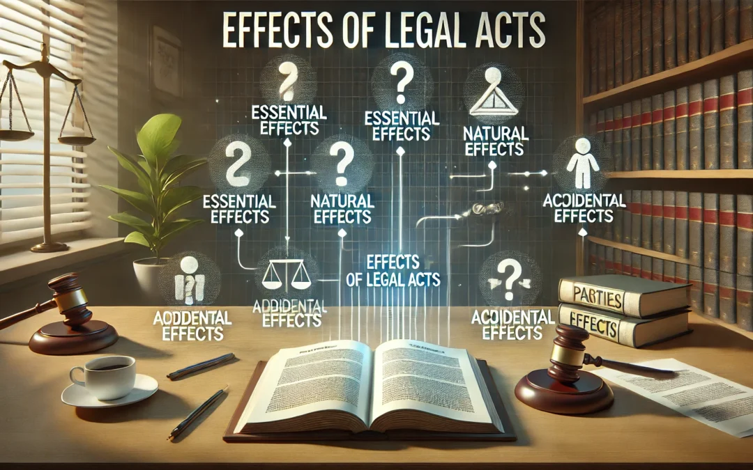 Efectos de los Actos Jurídicos