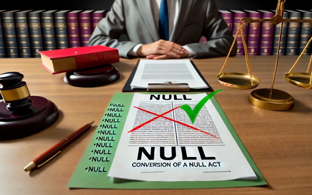 Conversión del Acto Nulo: Concepto y Requisitos